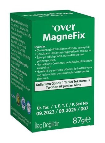 Dr. Over Magnefix Aromasız Yetişkin Vitamin 60 Tablet