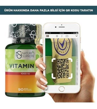 Nature'S Supreme Vitamin D3 Aromasız Yetişkin Vitamin 90 Kapsül
