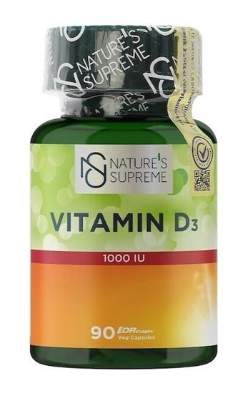 Nature'S Supreme Vitamin D3 Aromasız Yetişkin Vitamin 90 Kapsül