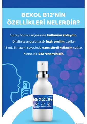 Bexol B12 Aromasız Yetişkin Vitamin 15 ml