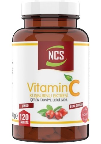 Ncs Vitamin C Beta Glukan Zinc Kuşburnu Yetişkin Vitamin 120 Tablet