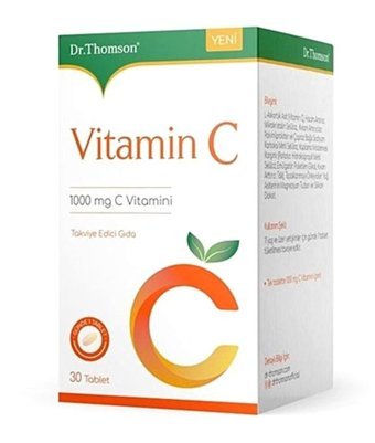 Dr. Thomson Vitamin C Portakallı Yetişkin Vitamin 30 Tablet