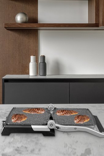 Goldmaster Gralux 6 Dilim Granit Çıkartılabilir Plaka Tek Yönlü 2000 W Izgaralı Gold Tost Makinesi