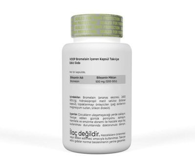 Voop Bromelain Ananas Yetişkin Vitamin 30 Kapsül