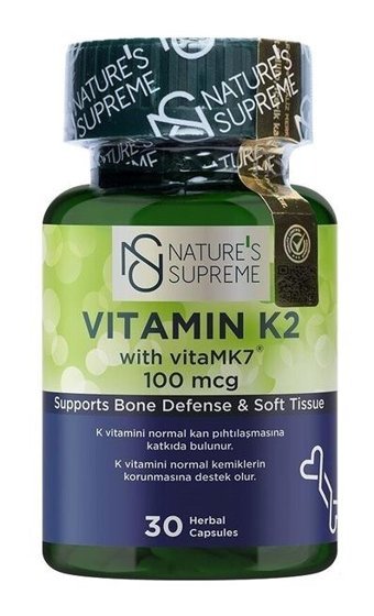 Nature'S Supreme Vitamin K2 Aromasız Yetişkin Vitamin 30 Kapsül