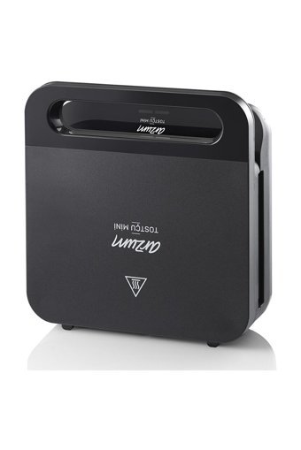 Arzum AR2052-S 2 Dilim Teflon Tek Yönlü 750 W Izgaralı Mini Siyah Tost Makinesi