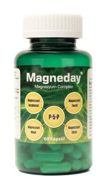 Magneday Magnezyum Complex Aromasız Yetişkin Vitamin 60 Kapsül