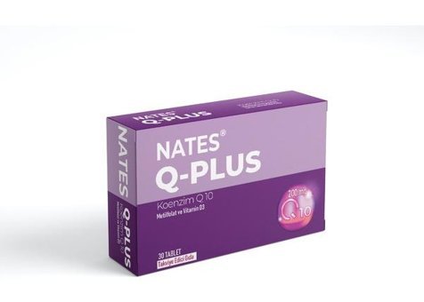 Nates Q-Plus Aromasız Yetişkin Vitamin 30 Kapsül