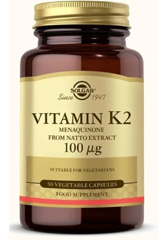 Solgar Vitamin K2 Aromasız Yetişkin Vitamin 50 Kapsül