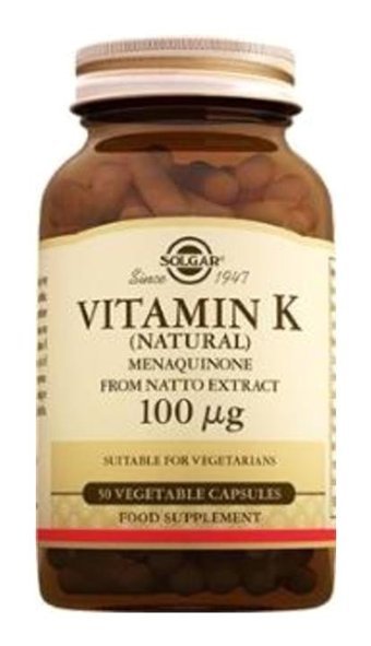 Solgar Vitamin K2 Aromasız Yetişkin Vitamin 50 Kapsül