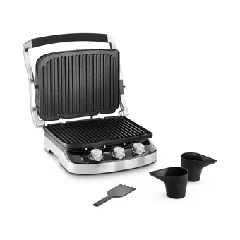 Delonghi CGH910 6 Dilim Seramik Çıkartılabilir Plaka Çift Taraflı 1500 W Izgaralı inox Tost Makinesi