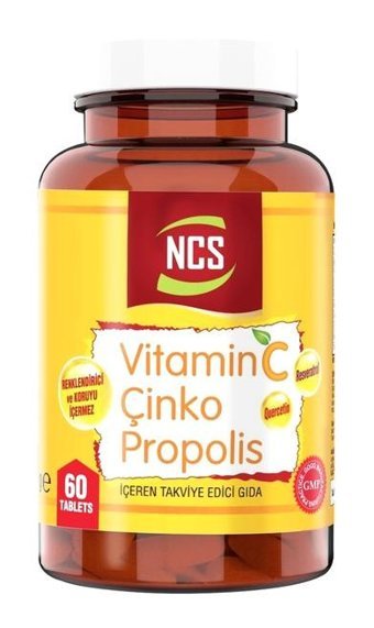 Ncs Vitamin C Çinko Propolis Aromasız Yetişkin Vitamin 90 Tablet