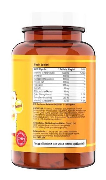 Ncs Vitamin C Çinko Propolis Aromasız Yetişkin Vitamin 90 Tablet