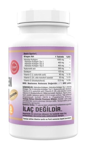 Ncs Tip 1-2-3 Kollajen Aromasız Yetişkin Vitamin 180 Tablet - 20 ml