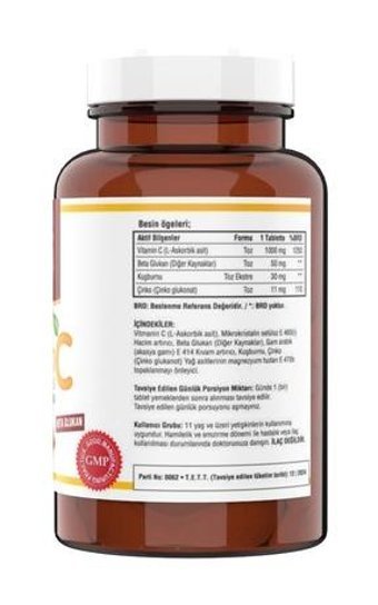 Ncs Vitamin C Beta Glukan Çinko Kuşburnu Yetişkin Vitamin 120 Tablet