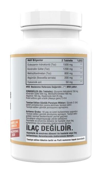 Ncs Glucosamine Chondroitin Msm Aromasız Yetişkin Vitamin 180 Tablet - 20 ml