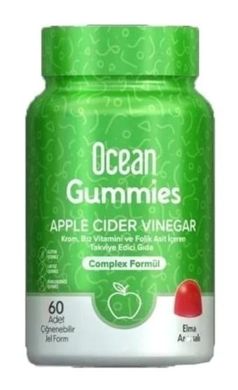 Orzax Ocean Apple Elmalı Yetişkin Vitamin 60 grummies