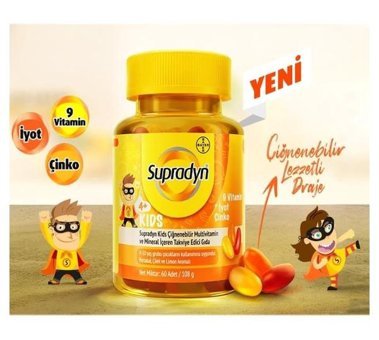 Bayer Kids Aromasız Çocuk Vitamin 2x60 Tablet