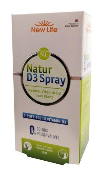 New Life Natur D3 Aromasız Yetişkin Vitamin 2x10 ml