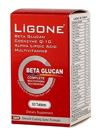 Ligone Beta Glucan Probiotic Complete Multivitamin Aromasız Yetişkin Vitamin 30 Kapsül