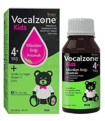 Vocalzone Kids Marrubium Ebegümeci Kekik Aromasız Yetişkin Vitamin 100 ml
