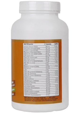 Ncs Multivitamin Multimineral + Glucosamine Chondoroitin Msm Aromasız Yetişkin Vitamin 180 Tablet - 300 Tablet