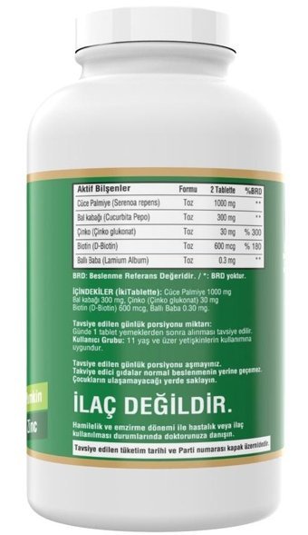 Ncs Saw Palmetto Aromasız Yetişkin Vitamin 180 Tablet