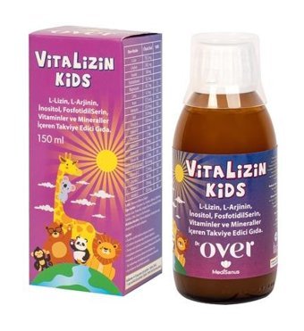 Dr. Over Vitalizin Kids Aromasız Çocuk Vitamin 150 ml