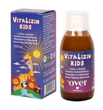 Dr. Over Vitalizin Kids Aromasız Çocuk Vitamin 150 ml