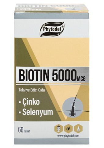 Phytodef Biotin Aromasız Yetişkin Vitamin 60 Kapsül