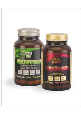 Force Nutrition Men Women Aromasız Yetişkin Vitamin 120 Tablet