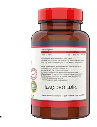 Nevfix Biotin + Vitamin B12 Folic Acid Aromasız Yetişkin Vitamin 120 Tablet