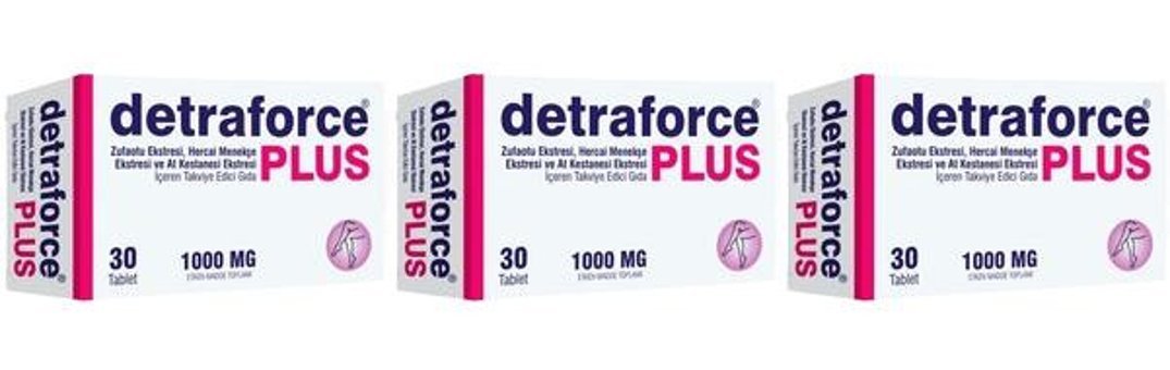 Force Nutrition Detraforce Plus Züfa Otu Hercai Menekşe At Kestanesi Züfa Otu Yetişkin Vitamin 3x30 Tablet