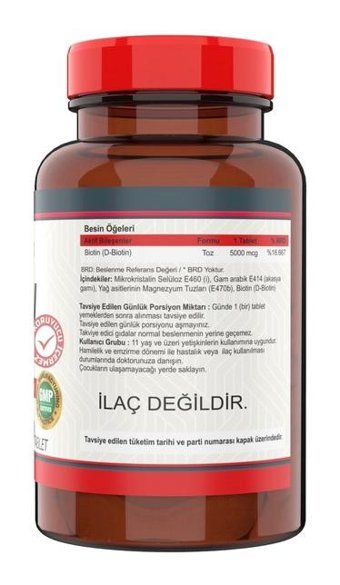 Nevfix Biotin Bitki Ekstralar Yetişkin Vitamin 60 Tablet - 120 Tablet