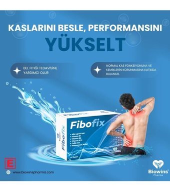 Biowins Pharma Fibofix Aromasız Yetişkin Vitamin 30 Tablet