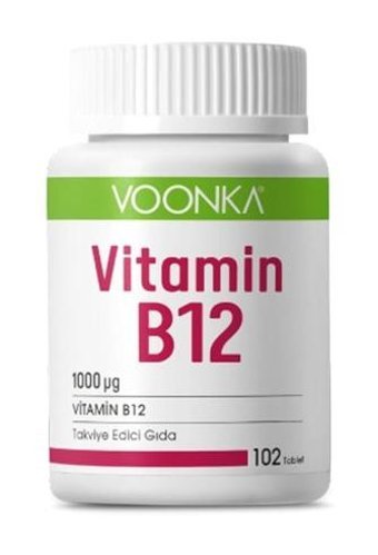 Voonka Vitamin B12 Aromasız Yetişkin Vitamin 60 Kapsül