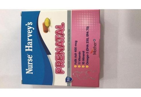 Nurse Harvey'S Prenatal Adult Aromasız Yetişkin Vitamin 30 Tablet