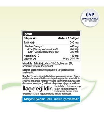 Smartcaps Omega 3 Aromasız Yetişkin Vitamin 30 Tablet