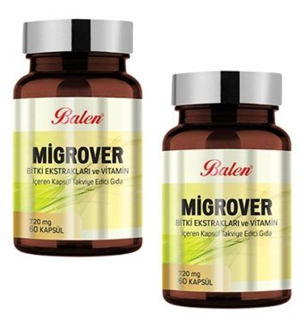 Balen Migrover Bitki Ekstralar Yetişkin Vitamin 2x60 Adet