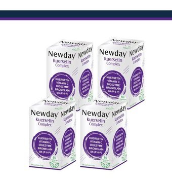 Newday Kuersetin Aromasız Yetişkin Vitamin 5x60 Kapsül