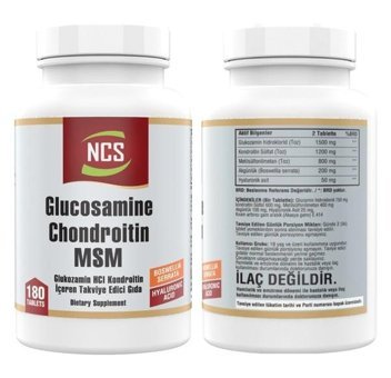 Ncs Glucosamine Chondroitin Msm Aromasız Yetişkin Vitamin 180 Tablet - 120 Tablet