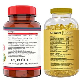Nevfix Vitamin D3 K2 Aromasız Yetişkin Vitamin 120 Tablet