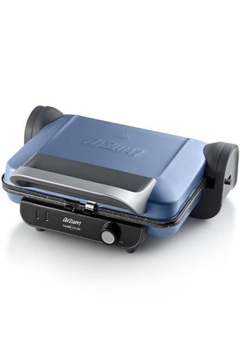Arzum AR2013 4 Dilim Granit Çıkartılabilir Plaka Tek Yönlü 1800 W Izgaralı Mavi Tost Makinesi