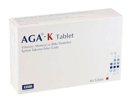 Assos Aga-K Bitki Ekstralar Yetişkin Vitamin 60 Tablet