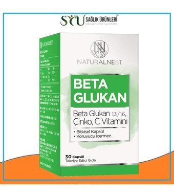 Natural Beta Glukan Aromasız Yetişkin Vitamin 30 Kapsül