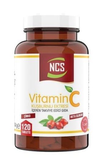 Ncs Vitamin C Beta Glukan Çinko Kuşburnu Yetişkin Vitamin 3x120 Tablet