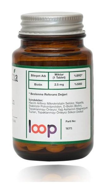 Byopecia Biotin Saç Dökülmesi Ve Tırnaklar İçin Tablet Aromasız Yetişkin Vitamin 60 Kapsül