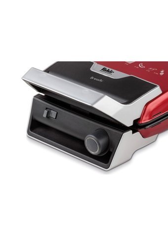 Fakir Breadly 6 Dilim Granit Çıkartılabilir Plaka Çift Taraflı 1800 W Izgaralı Kırmızı Tost Makinesi