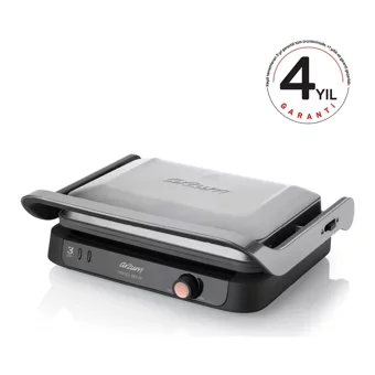 Arzum AR2001 6 Dilim Granit Çıkartılabilir Plaka Çift Taraflı 1800 W Izgaralı inox Tost Makinesi