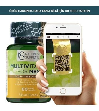 Nature'S Supreme Multivitamin For Men Aromasız Yetişkin Vitamin 60 Kapsül